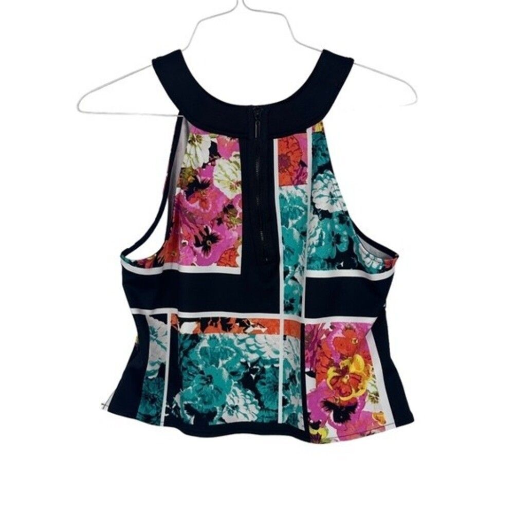 BISOU BISOU Floral Pink Top XL